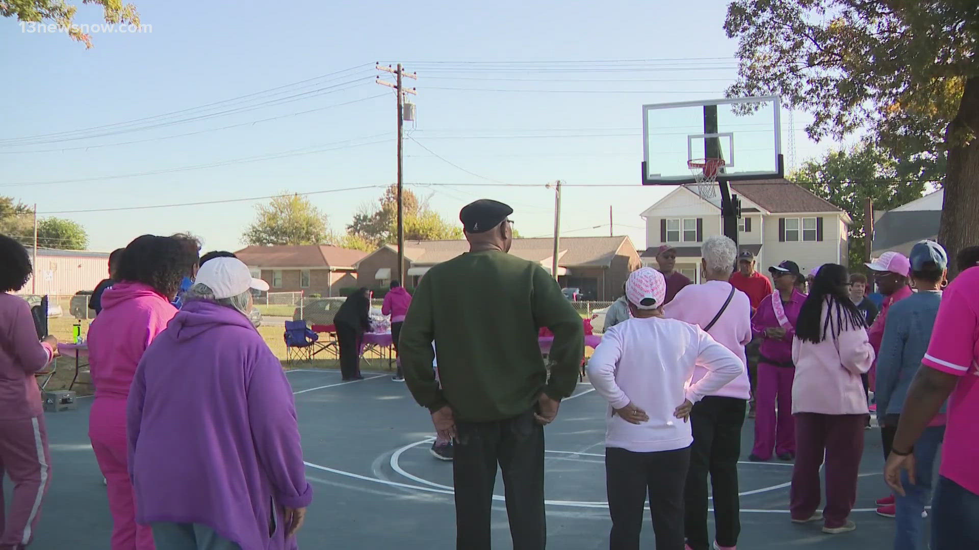 A Portsmouth church held a breast cancer awareness walk on Saturday.