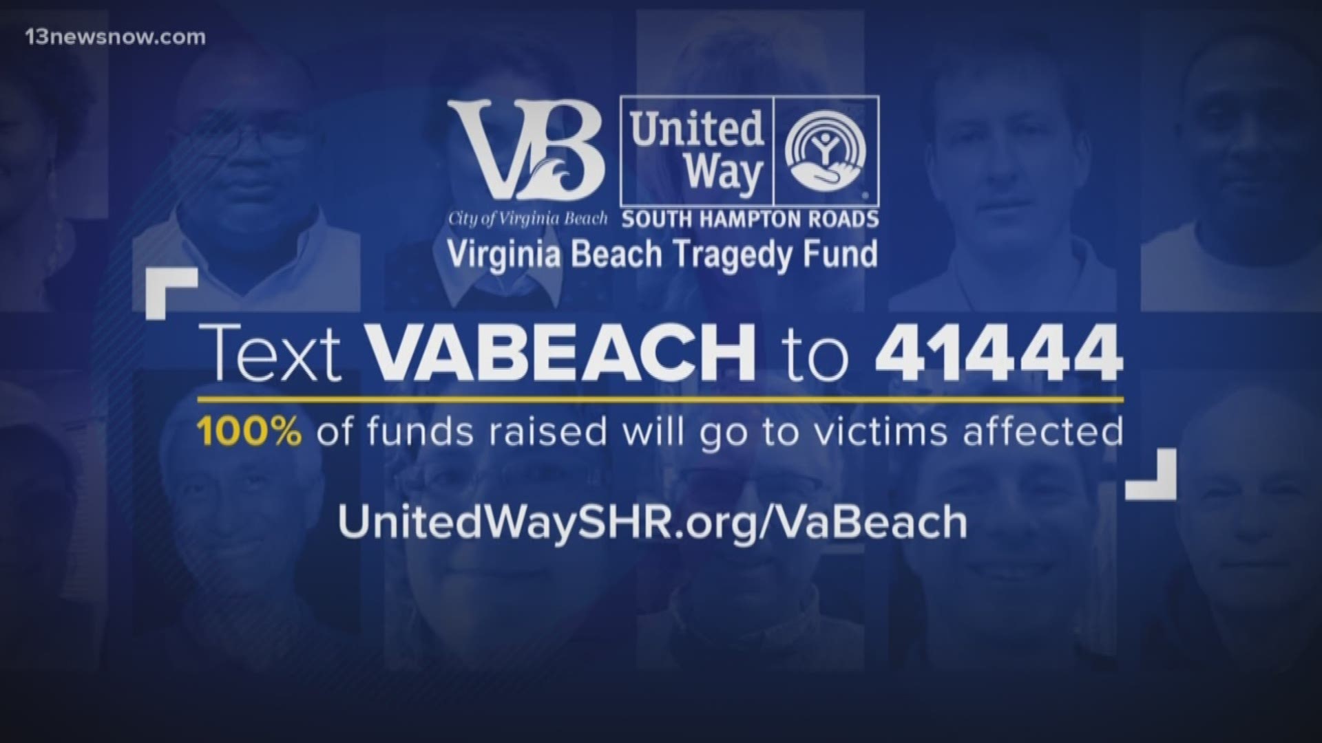On May 31st, a gunman killed 12 people in the Virginia Beach Municipal Center. A fund was created by the United Way of South Hampton Roads. The organization said the fund has over $4 million.
