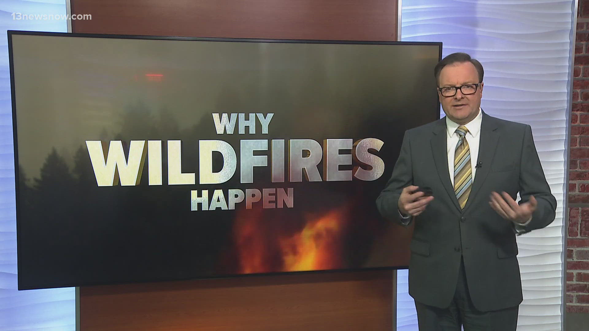 Meteorologist Evan Stewart takes a look at the chances that Hampton Roads could face an elevated risk of wildfire after our dry spell.