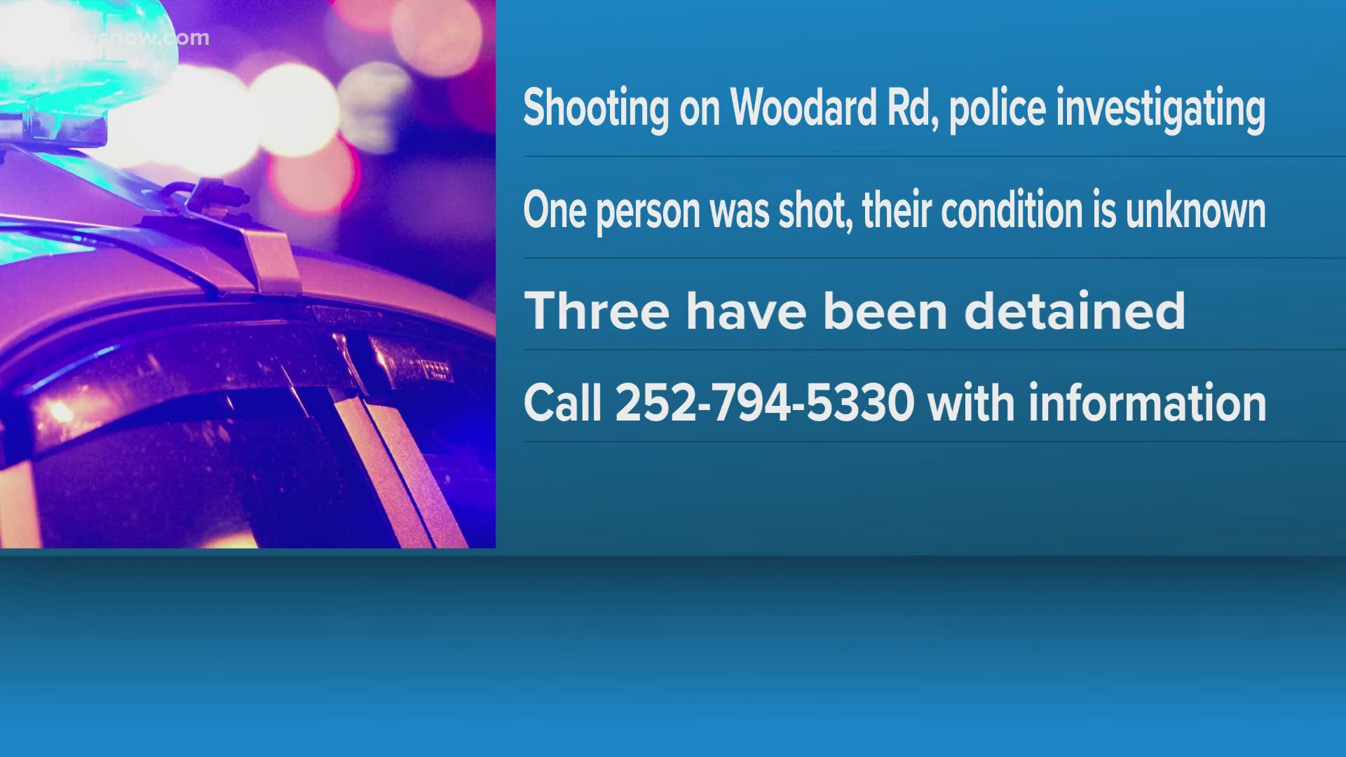 1 person injured after shooting in Bertie County; 3 people detained ...