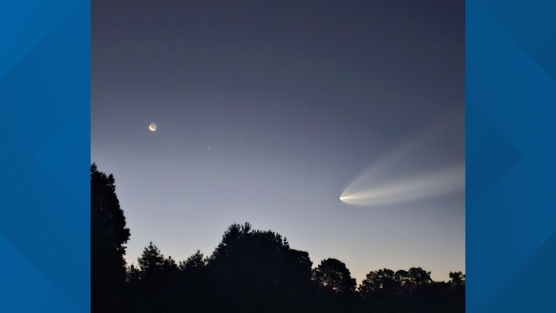 SpaceX launch seen from Hampton Roads, Virginia | 13newsnow.com