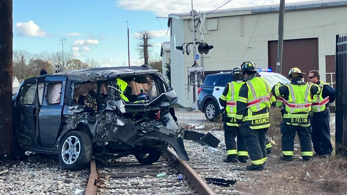 Amtrak passenger train hits car in Suffolk, injuring two | 13newsnow.com