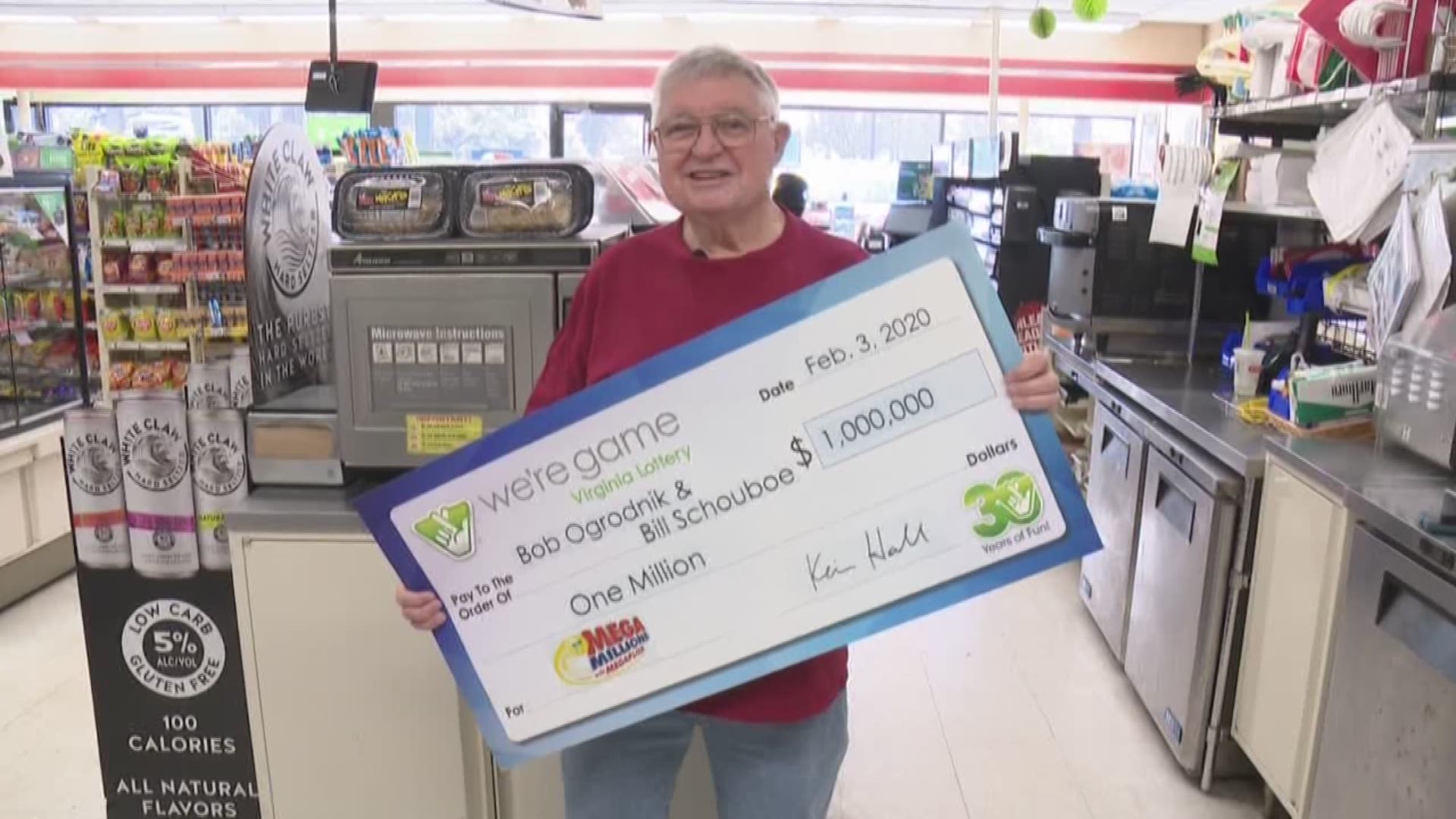 Bob Ogrodnik bought a Mega Millions ticket last month that matched the first five numbers. That doesn't get you the jackpot, but it does win a million dollars.