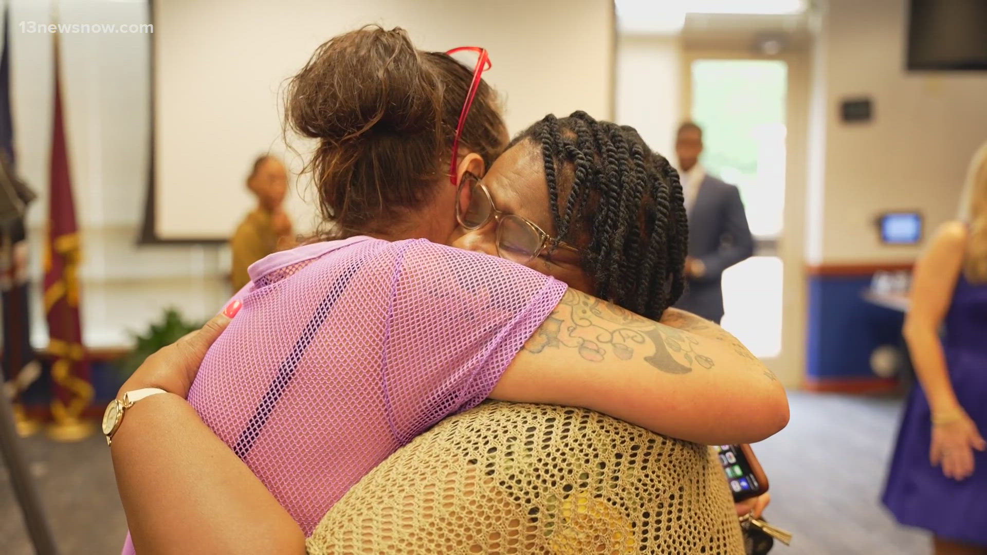 Newport News Police Chief Steve Drew addressed families in the community affected by gun violence to reaffirm the department's commitment to ensure their safety.