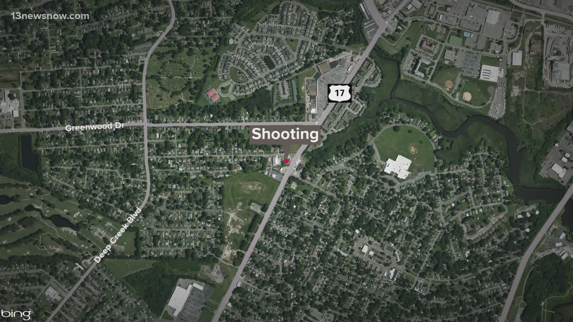 The shooting happened in the 4100 block of George Washington Highway. That's near Hanbury Avenue and the Cradock area. The victim is expected to survive.