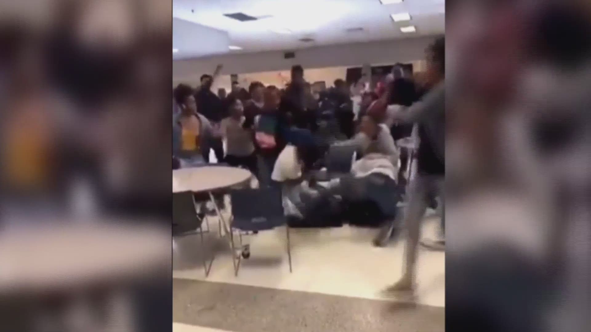 Video obtained by 13News Now shows a fight that broke out at Norview High School in Norfolk, Virginia on Feb. 5