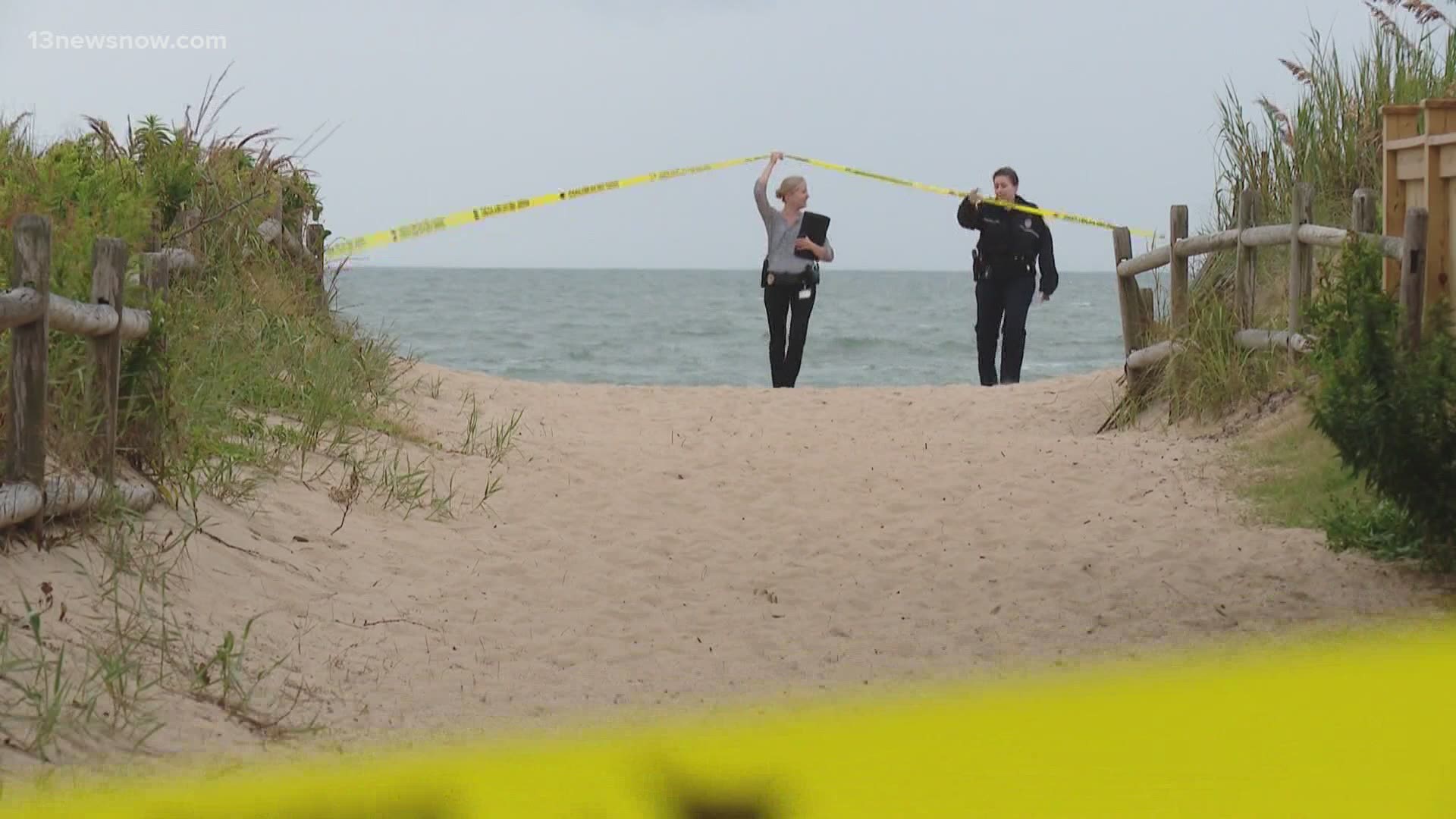 Police said that someone found a man's body on the sand along part of South Atlantic Avenue. Officers believe a surfer drowned and his body washed ashore.