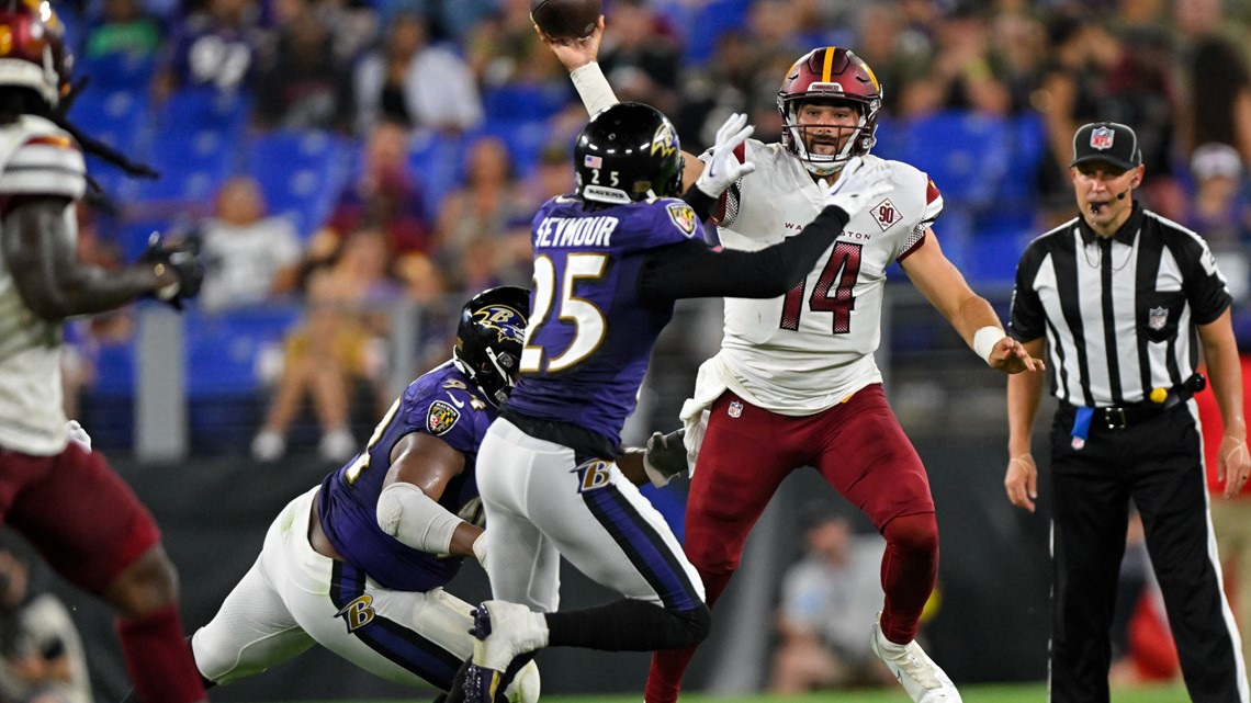 Ravens beat Commanders 17-15 for 23rd straight preseason win - The San  Diego Union-Tribune