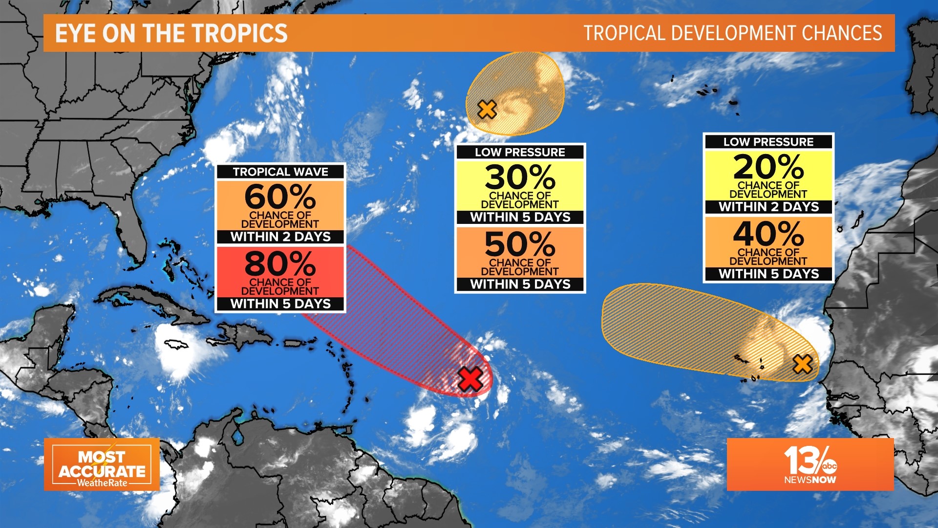 The National Hurricane Center is investigating a tropical wave that will likely become Danielle, our 4th named storm of the season.