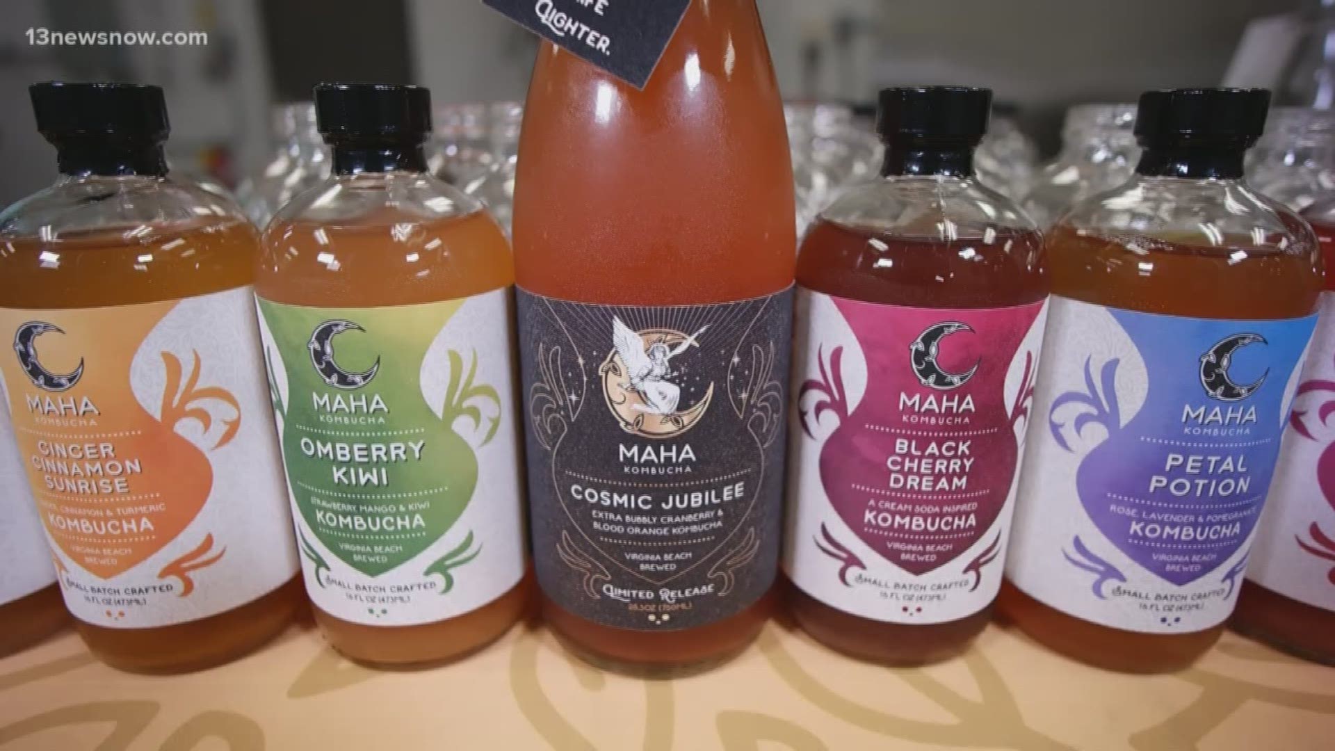 Kombucha is a popular drink that's filled with good stuff for your body, like probiotics. A Virginia Beach couple started Maha Kombucha to make the drink.