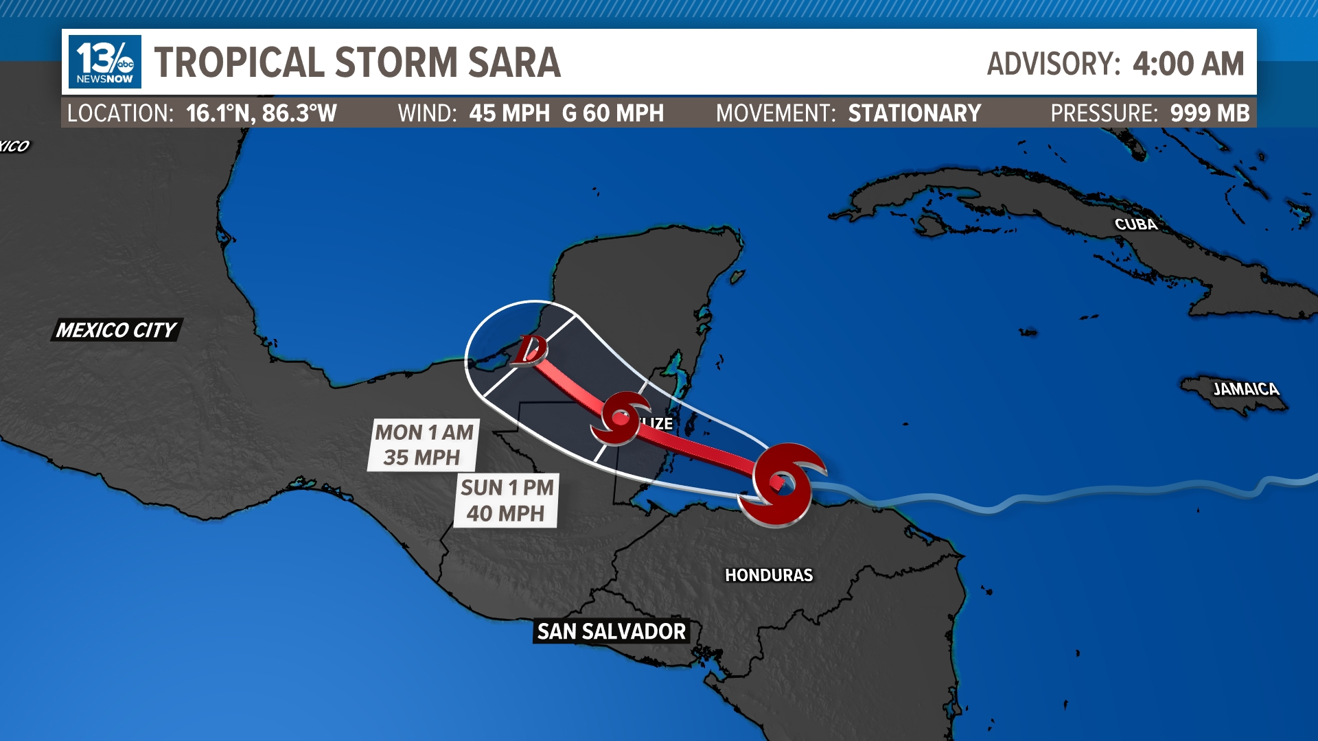 Sara is the 18th named storm of the 2024 Atlantic Hurricane Season.