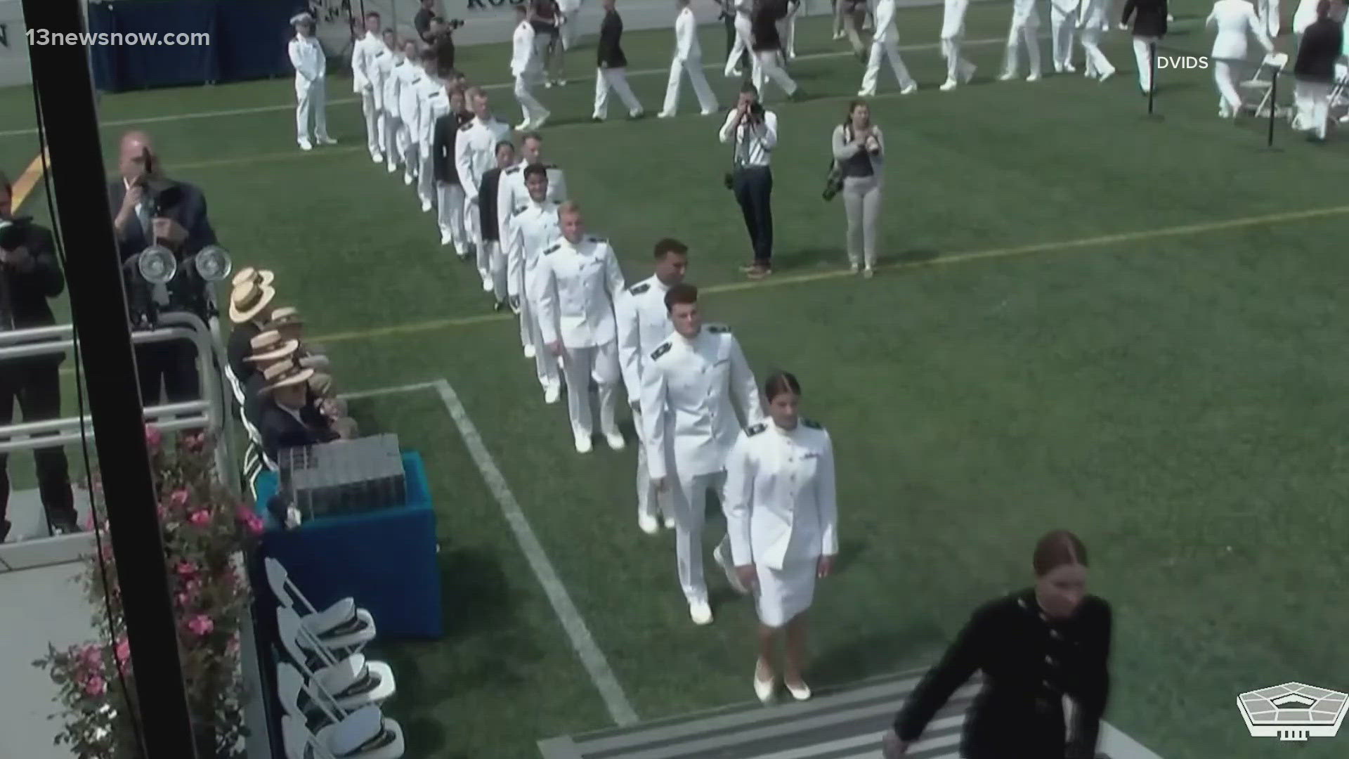 The nation's military academies have seen a decline in reports of sexual assaults. 