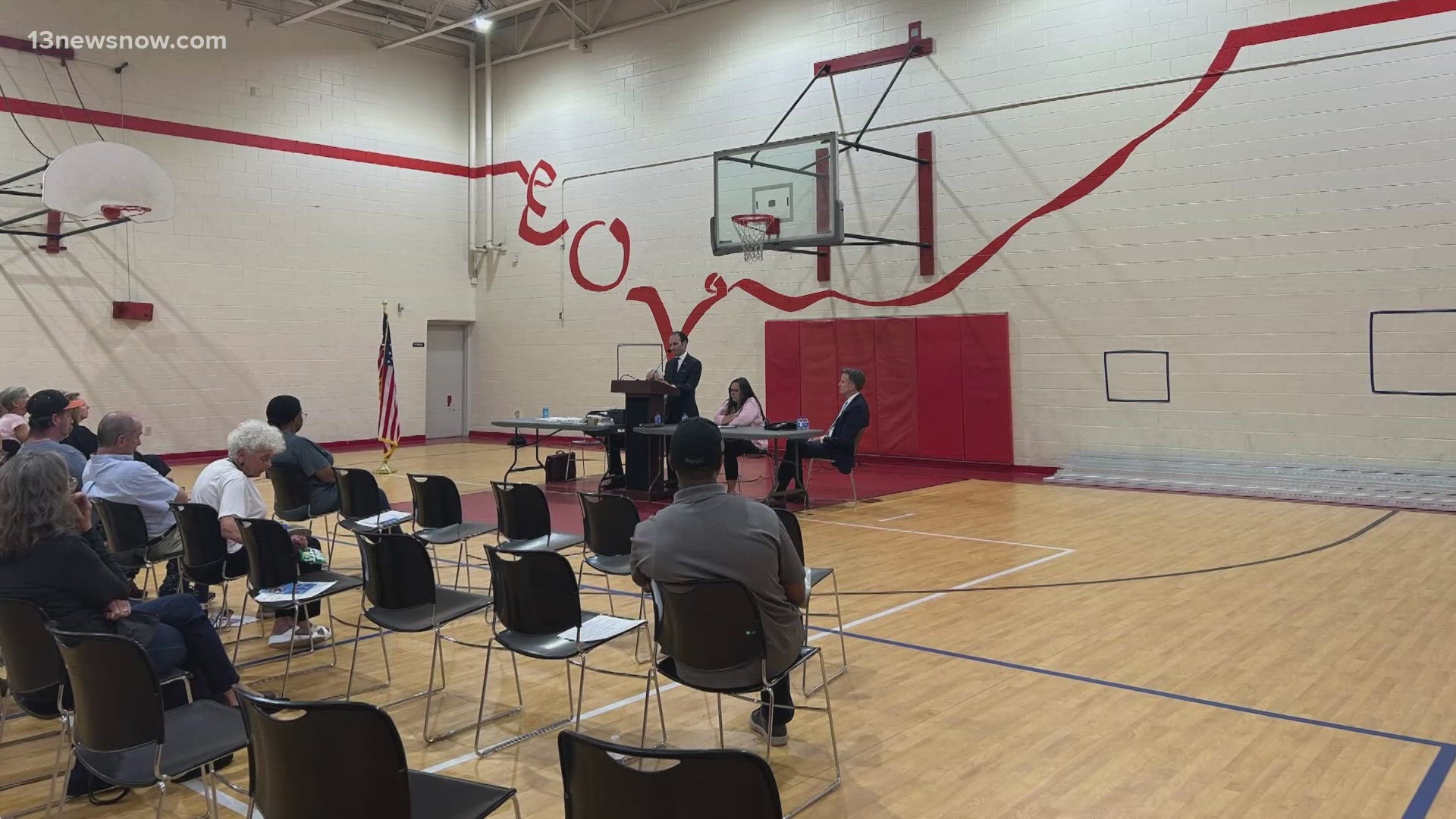 Current Norfolk Commonwealth's Attorney Ramin Fatehi and candidate and longtime prosecutor John Butler discussed issues at a forum Wednesday.