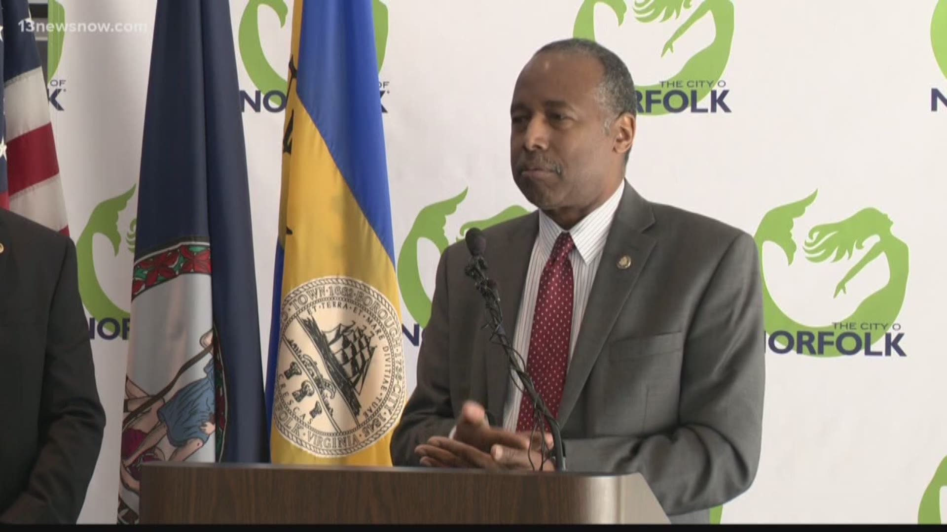 The nation's top housing official says Norfolk is likely to win a federal "Opportunity Zone" designation.