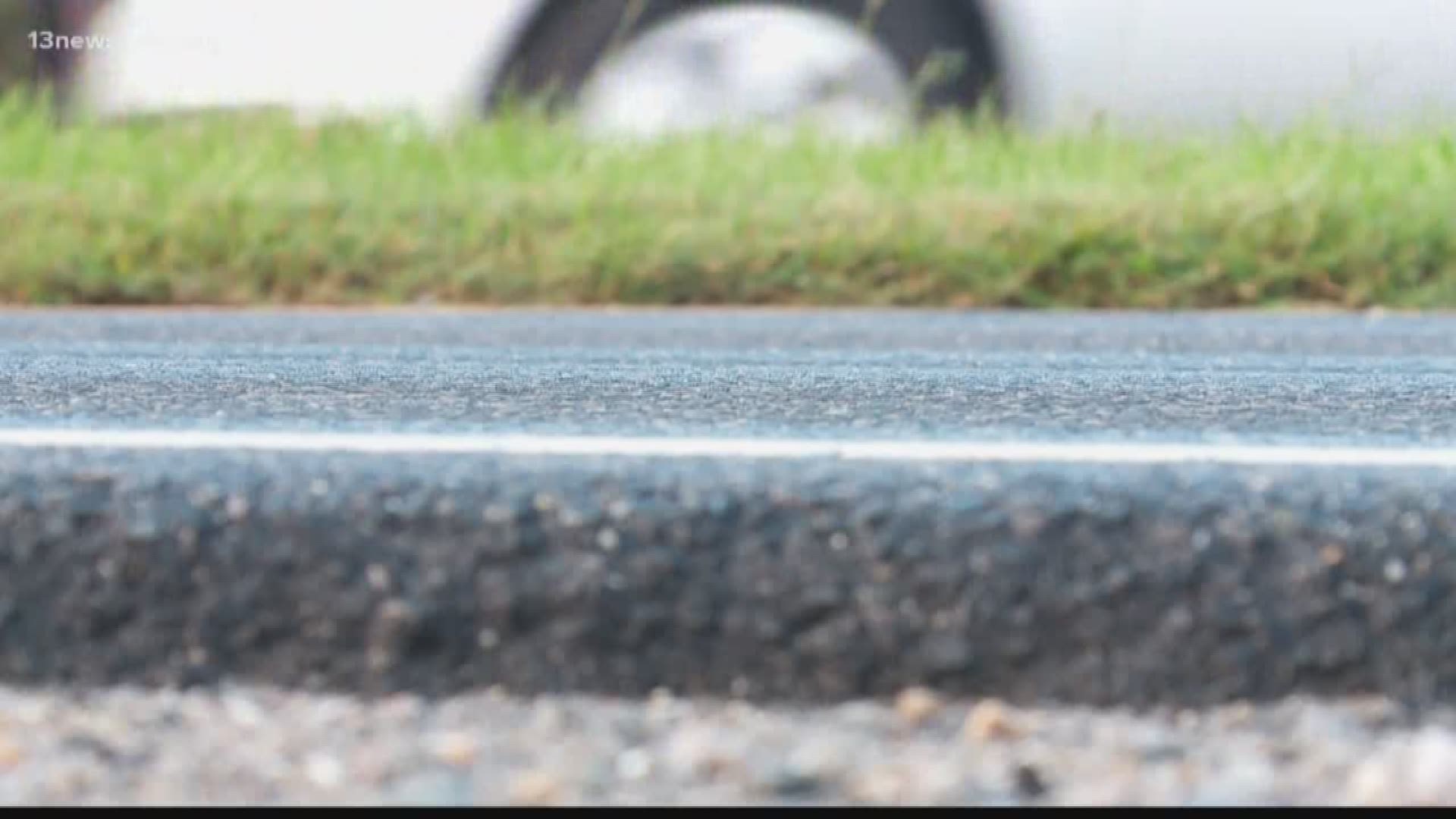 A disturbing discovery, feet from a busy roadway! Through the dirt and rocks, something definitely didn't look right.