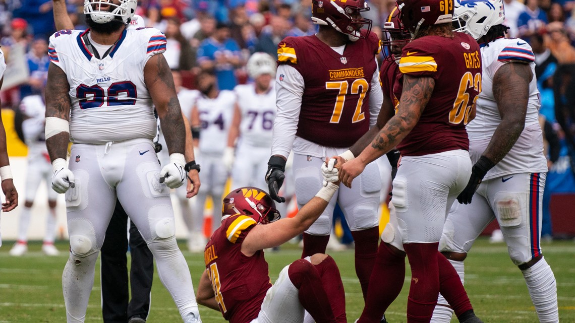 Commanders QB Sam Howell after four-interception loss to Buffalo