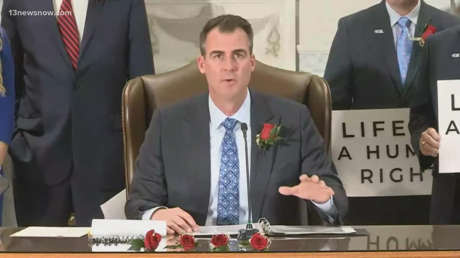 Governor Kevin Stitt is vowing to sign a recently-passed, near-total ban on abortions.