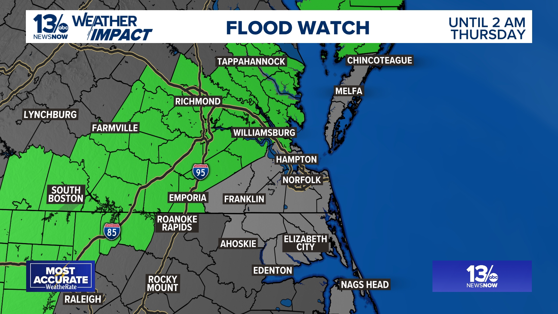Flash Flood Warning issued for Virginia Beach, Norfolk | 13newsnow.com