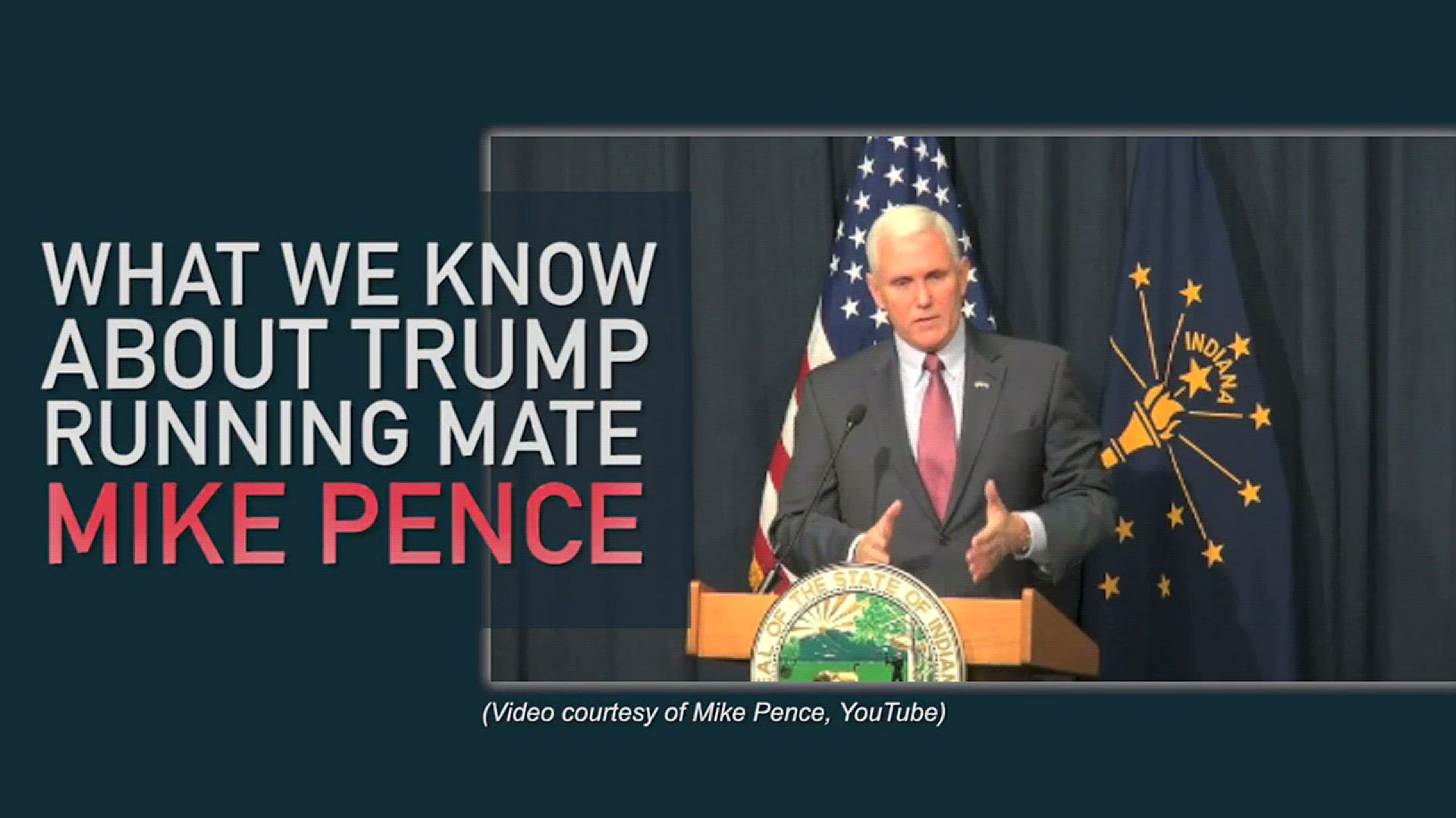 Trump names Indiana Gov. Mike Pence as VP pick | 13newsnow.com