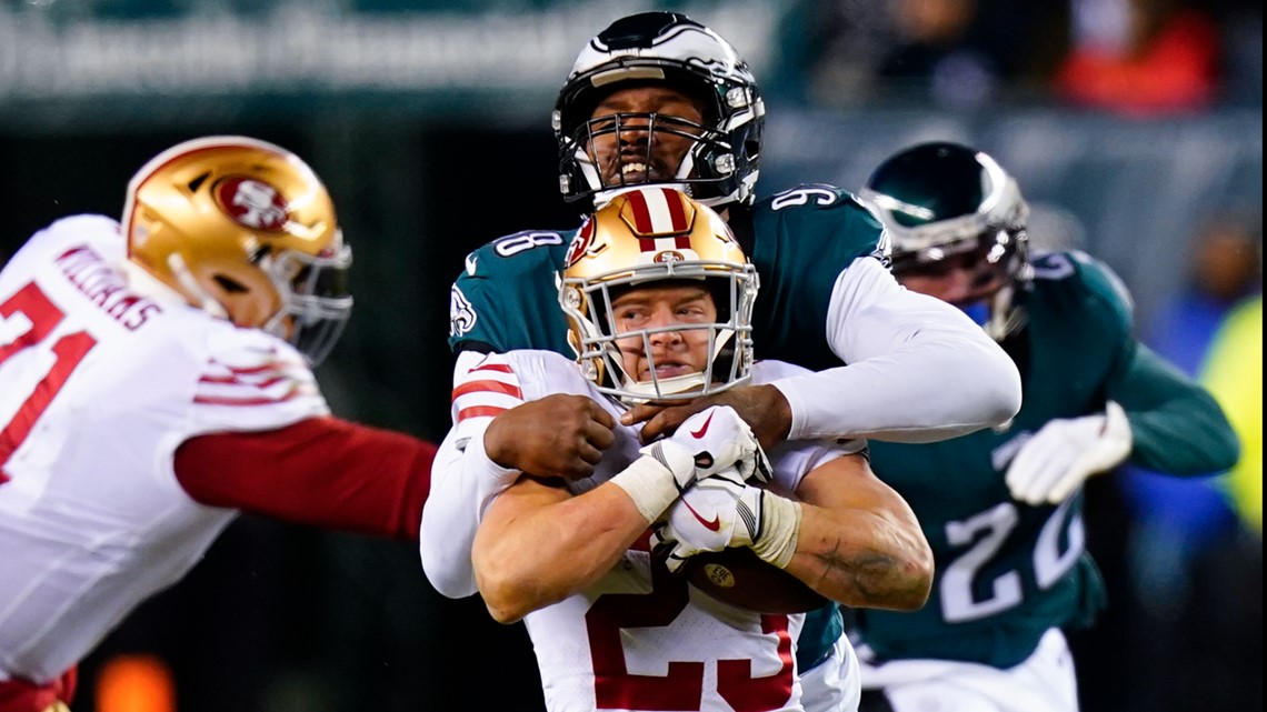 49ers remaining 2 QBs injured as Eagles soar in NFC Championship, 31-7 -  CBS San Francisco