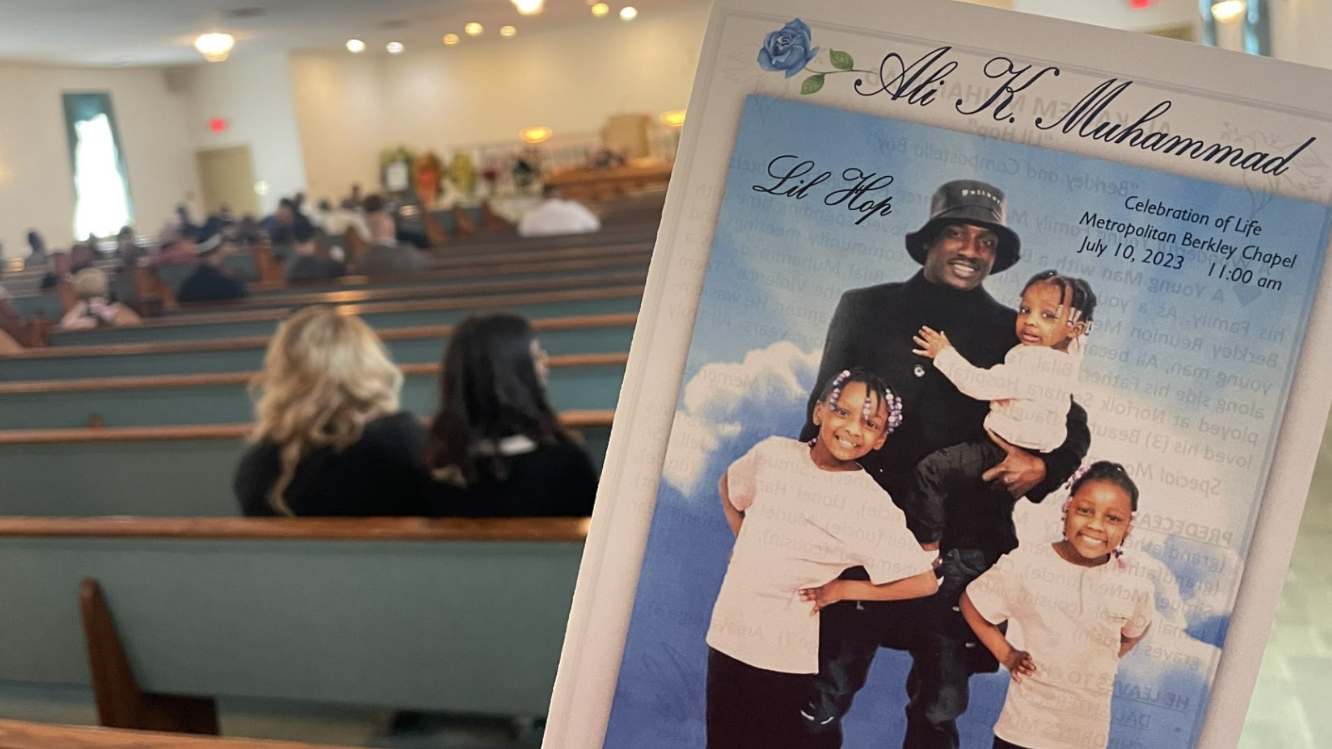 Anti-crime advocates came together in Norfolk’s Berkley neighborhood for the funeral of Ali Muhammad.