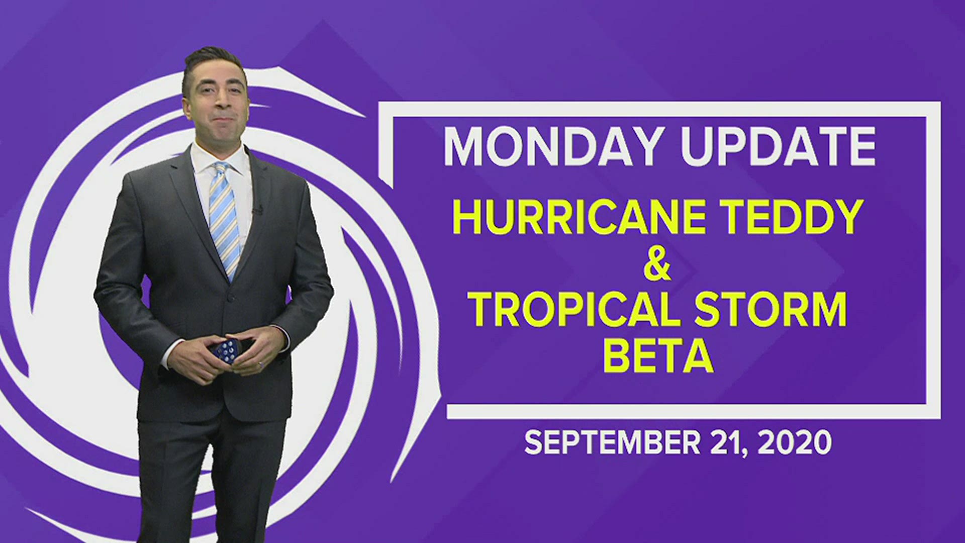 13News Now Meteorologist Tim Pandajis has the latest on Hurricane Teddy,Tropical Storm Beta and Post-Tropical Cyclone Paulette.
