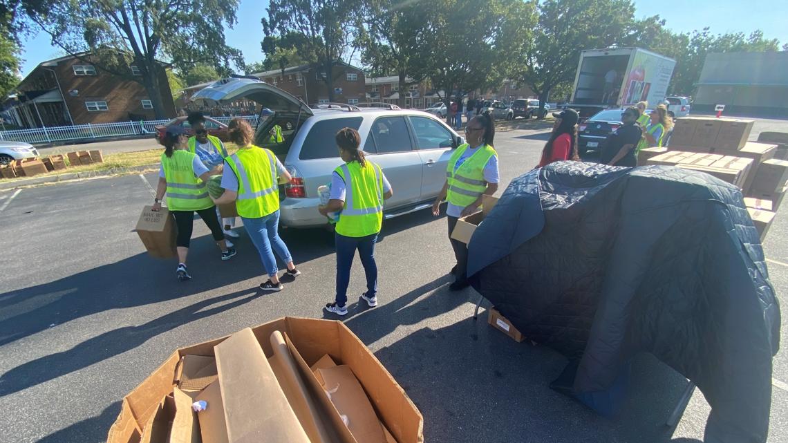 Foodbank holds distribution event to help residents impacted by Family