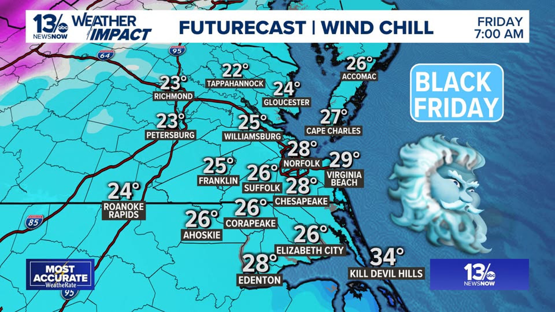 Chilly Thanksgiving in Hampton Roads sets up a frigid Black Friday ...