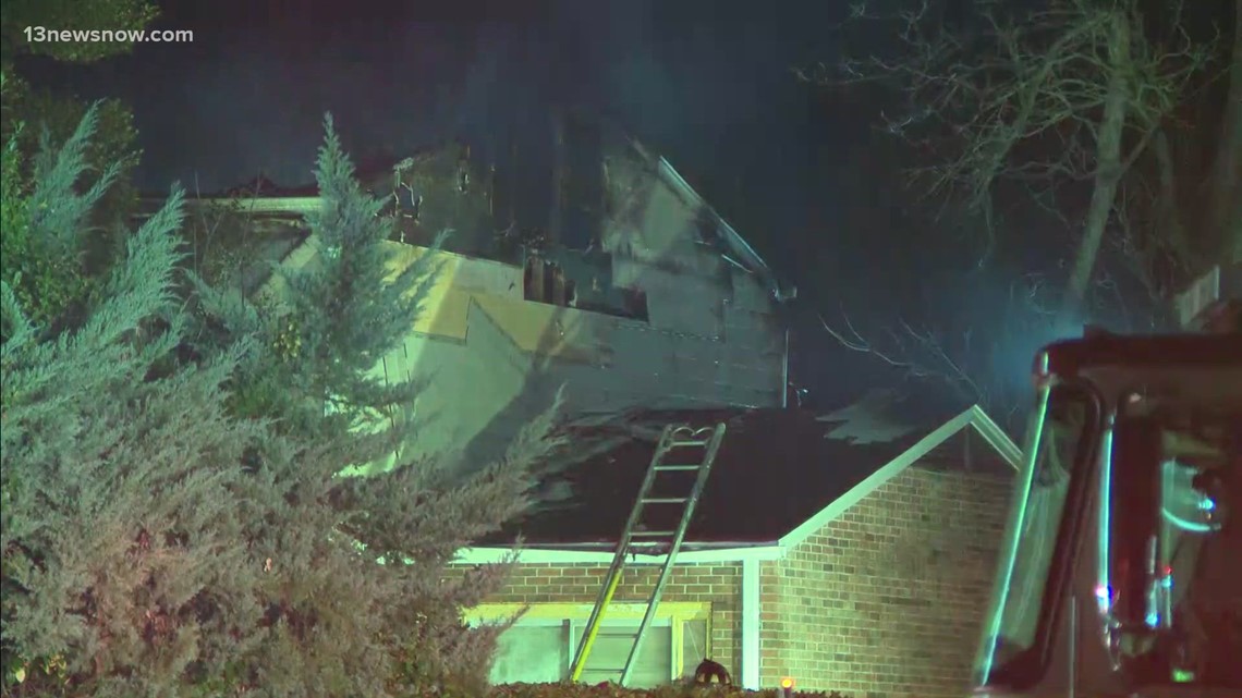Crews work to put out Hampton house fire | 13newsnow.com
