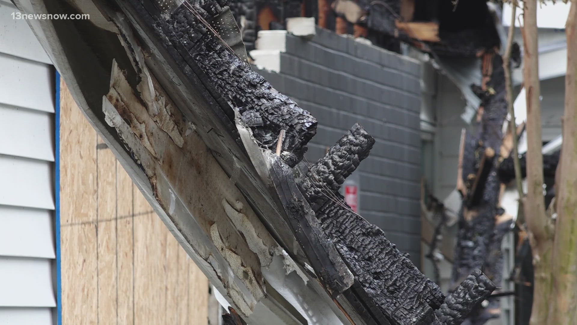 Tonight, a Virginia Beach entrepreneur is starting over after a fire destroyed the business next to her and condemned hers.