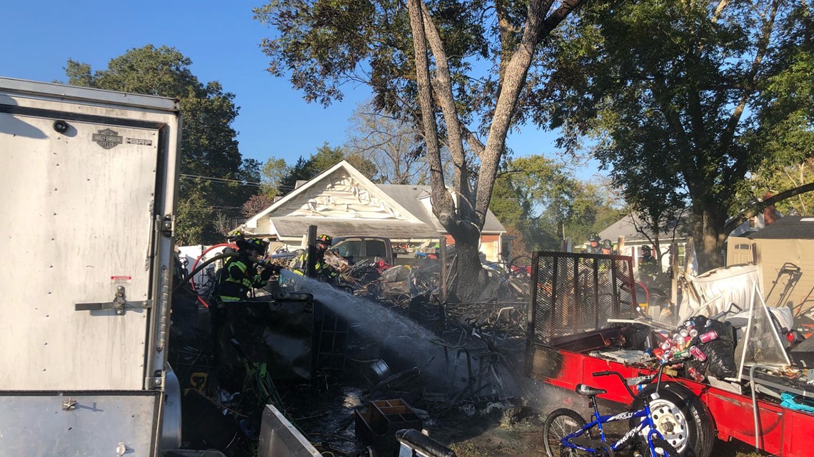 Fire engulfs Suffolk resident's backyard - Vimarsana News