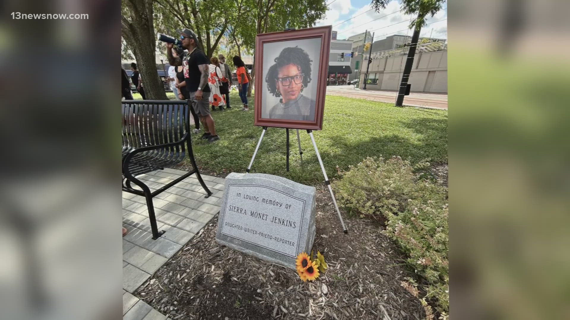 The family of Sierra Jenkins dedicated a memorial bench on Sept. 21, 2024.