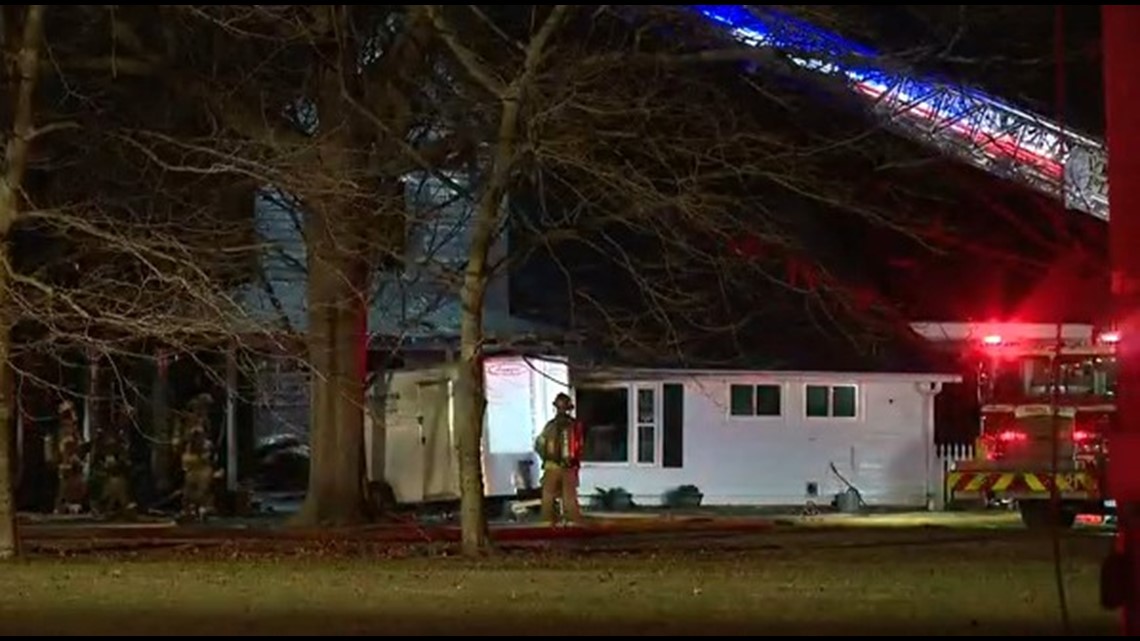 House fire on North Landing Road in Virginia Beach