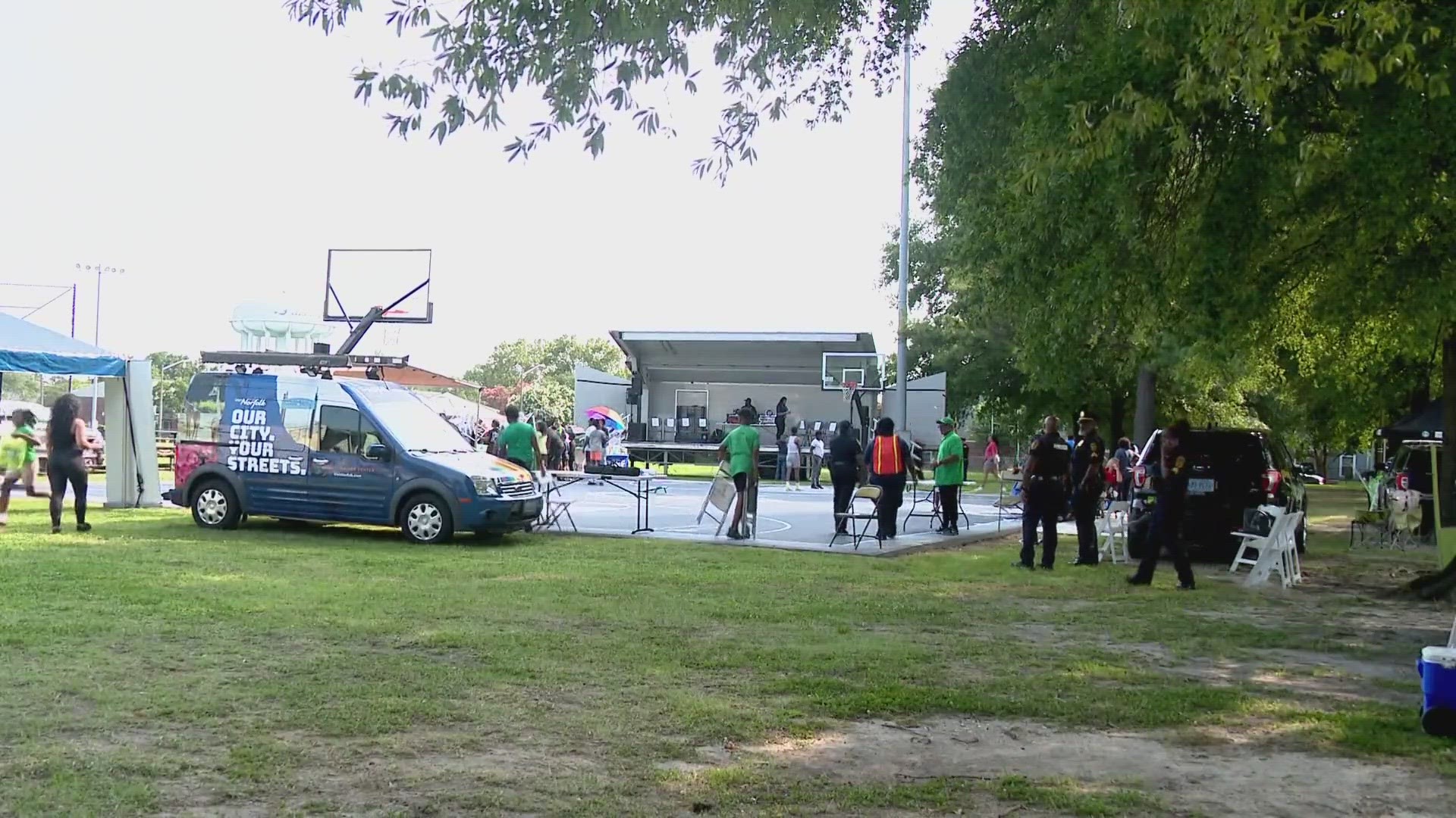 It was National Night Out. The annual event aims to bridge the gap between police officers and the communities they serve.