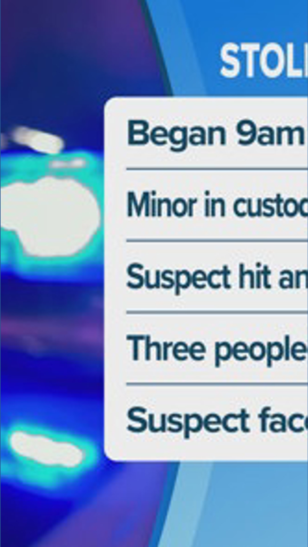 Minor in custody after police chase in stolen vehicle | 13newsnow.com