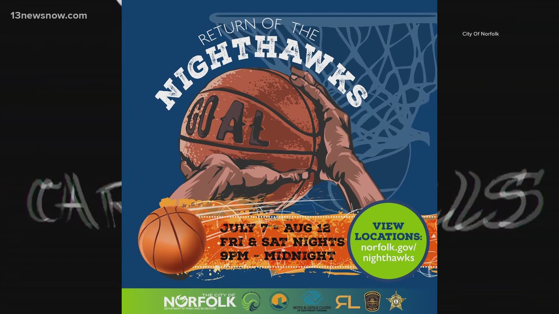 Building safer communities through basketball! The popular "Norfolk Nighthawks" program returns this weekend.