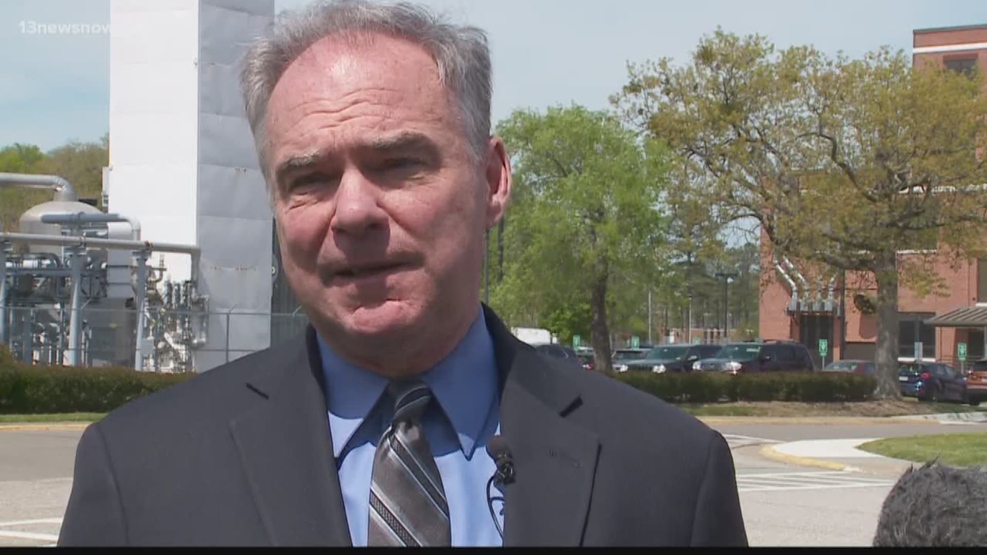 Virginia Senator Tim Kaine toured NASA Langley and was able to secure $95 million for a new lab there. 13News Now Military Reporter Mike Gooding has more.