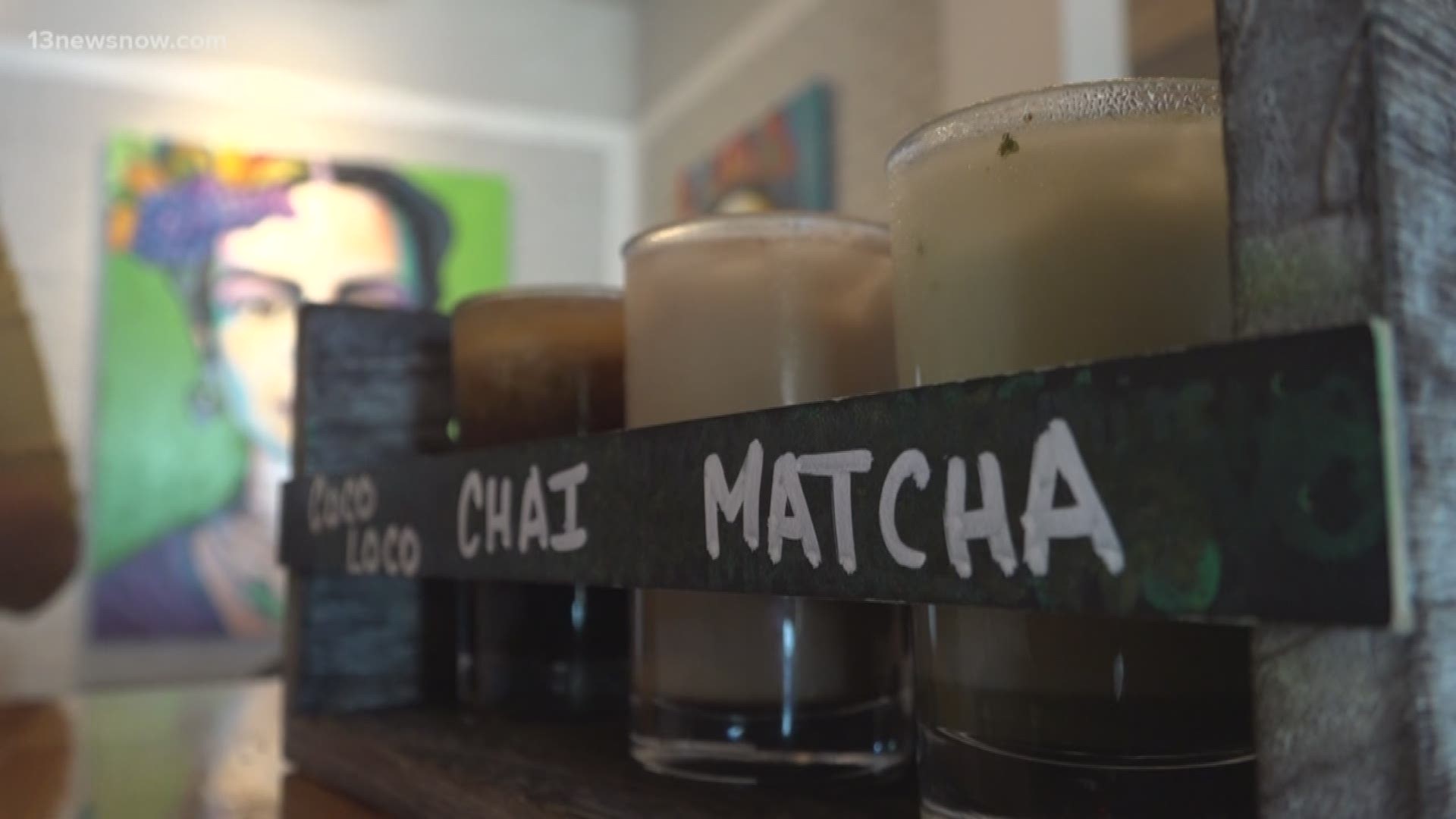 A unique way to sample coffee in Virginia Beach—coffee flights!