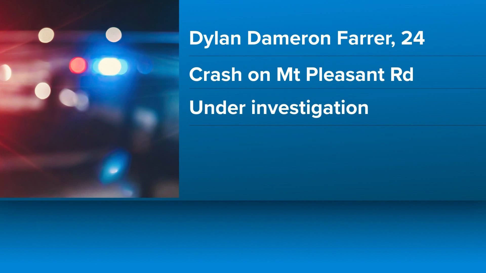 Man dies in single-vehicle crash on Mt. Pleasant Road, police ...