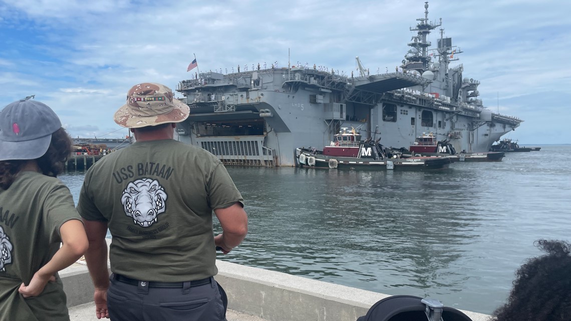 Navy Sailors depart Hampton Roads for deployment | 13newsnow.com