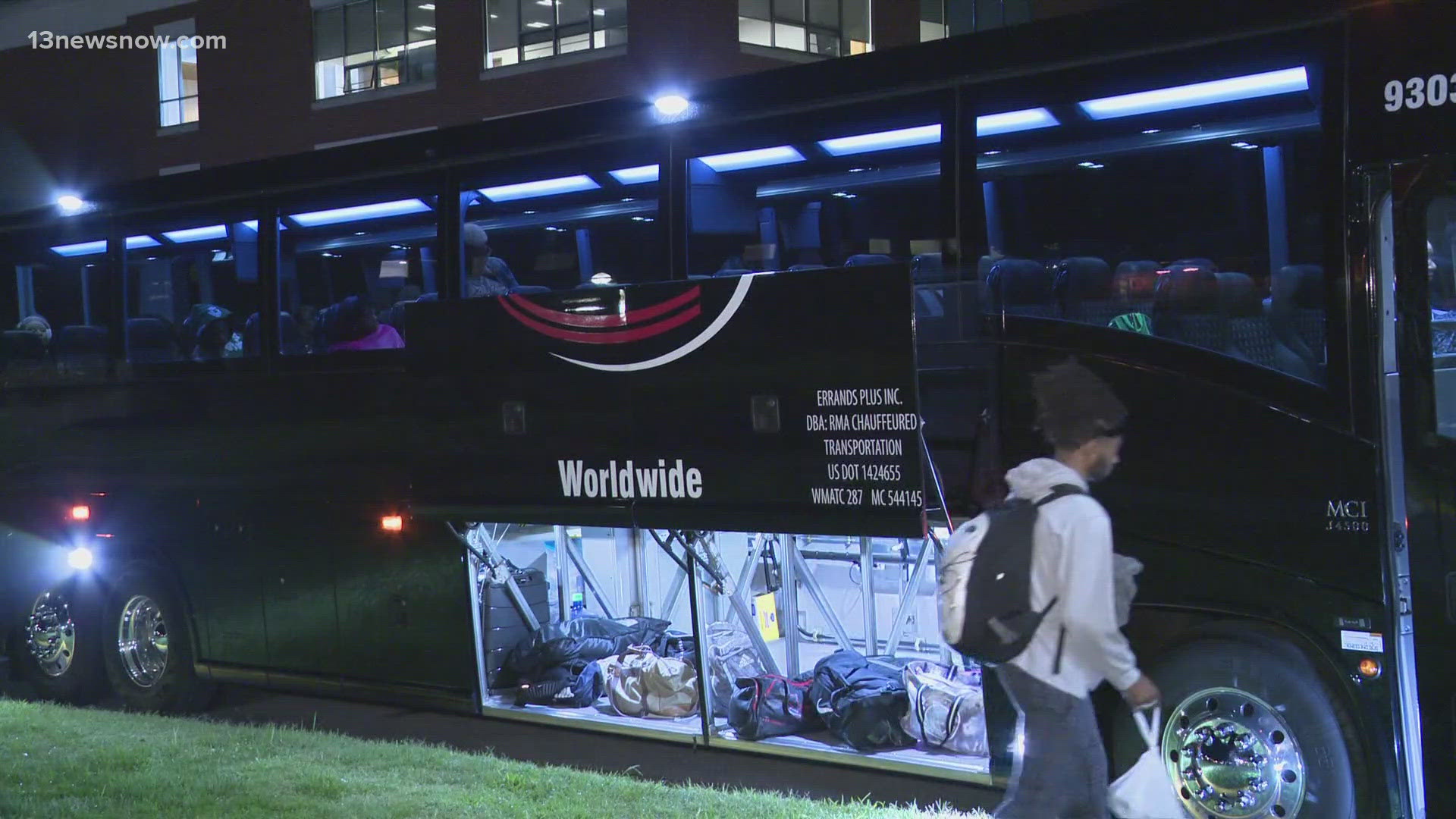 Norfolk State University students piled into a bus on campus around 3 a.m., headed for Atlanta to catch the big game against FAMU Saturday night.