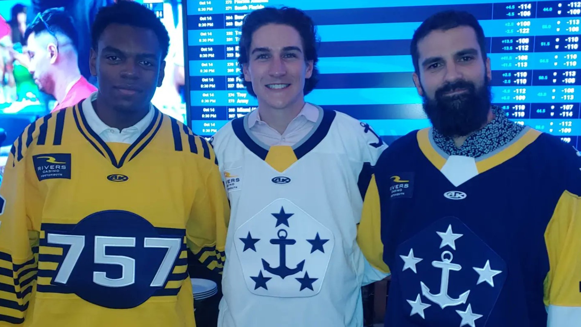 The Admirals sport new jerseys for the upcoming season.