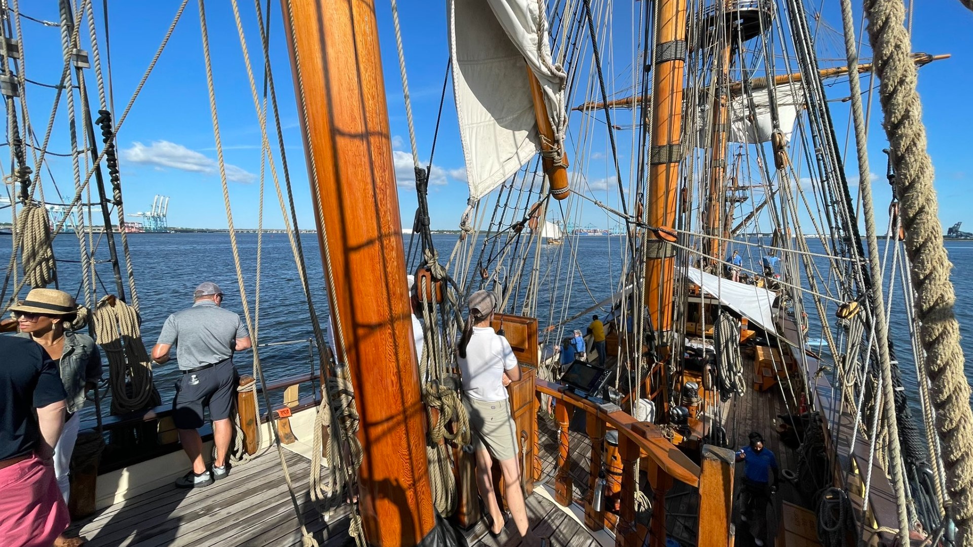 Everything from replicas of warships from hundreds of years ago to modern Navy destroyers wow onlookers as they participate in the Parade of Sail.