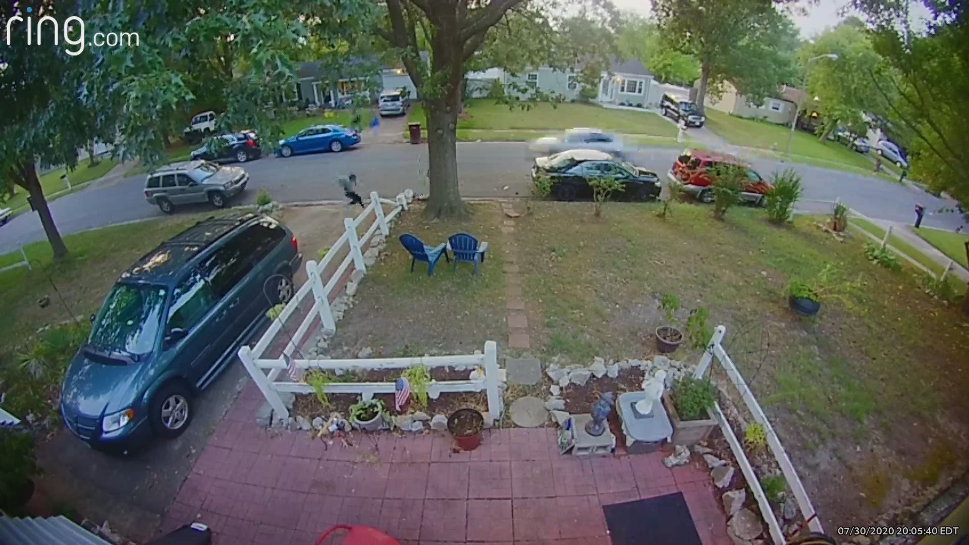 Police are trying to identify the shooters who were walking down Dunworken Dr on July 30, 2020. They were recorded by a neighborhood doorbell camera.