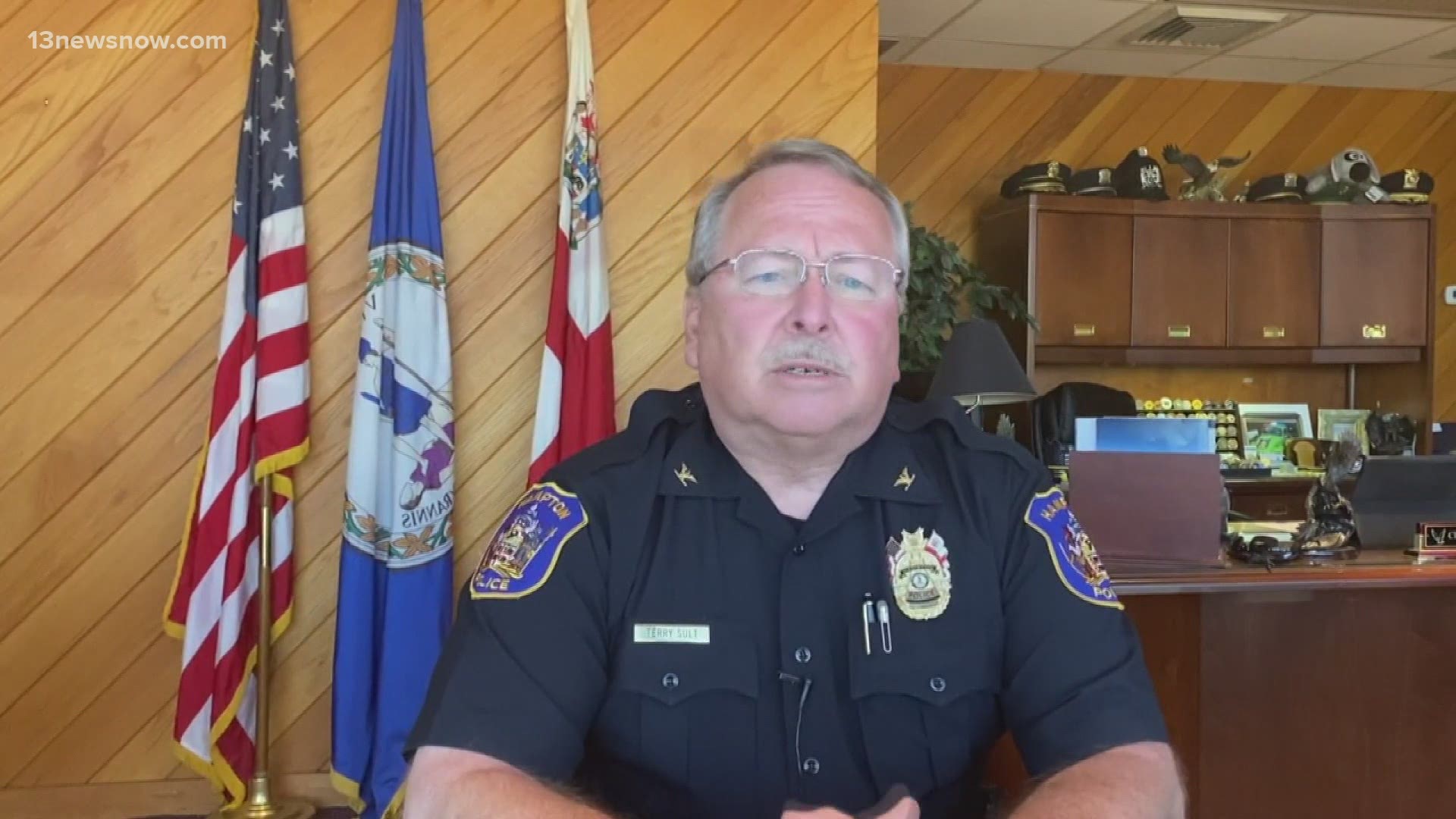 Terry Sult has served as Hampton's Police Chief since 2013.