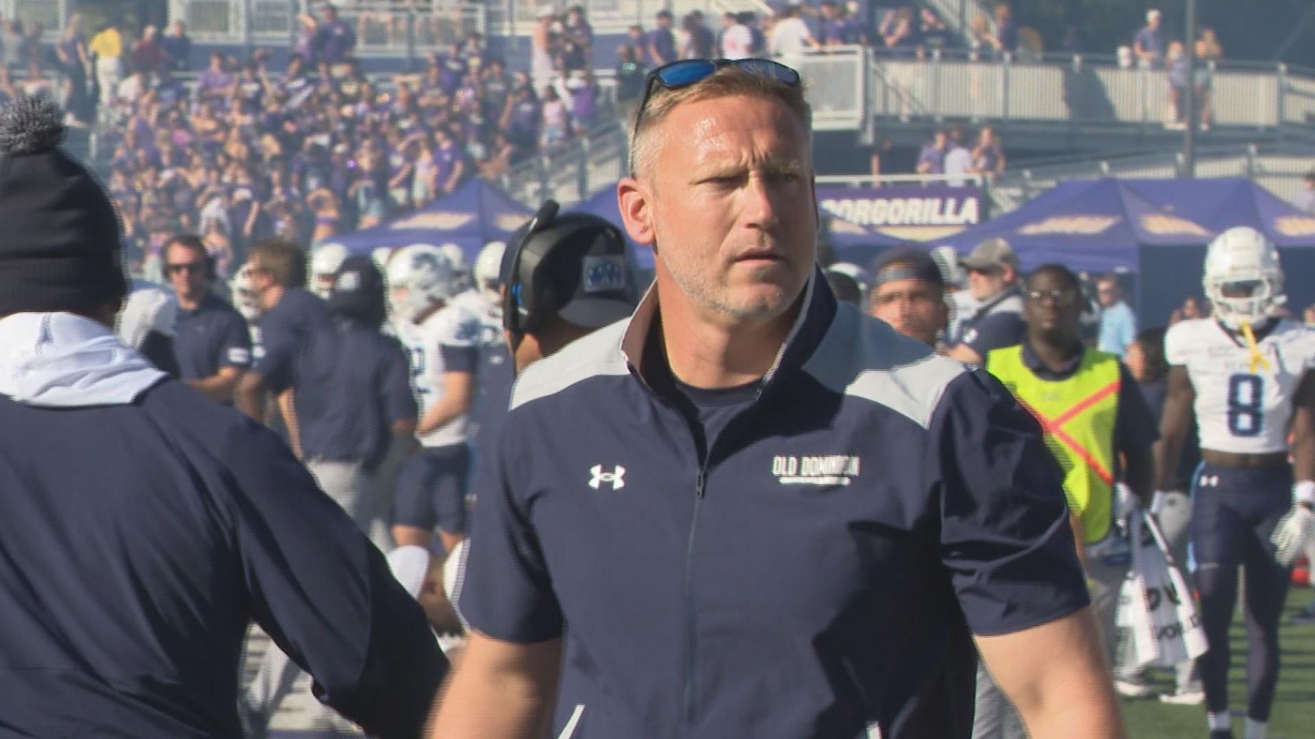 ODU locks in Ricky Rahne with four-year extension after breakout 9–3 ...