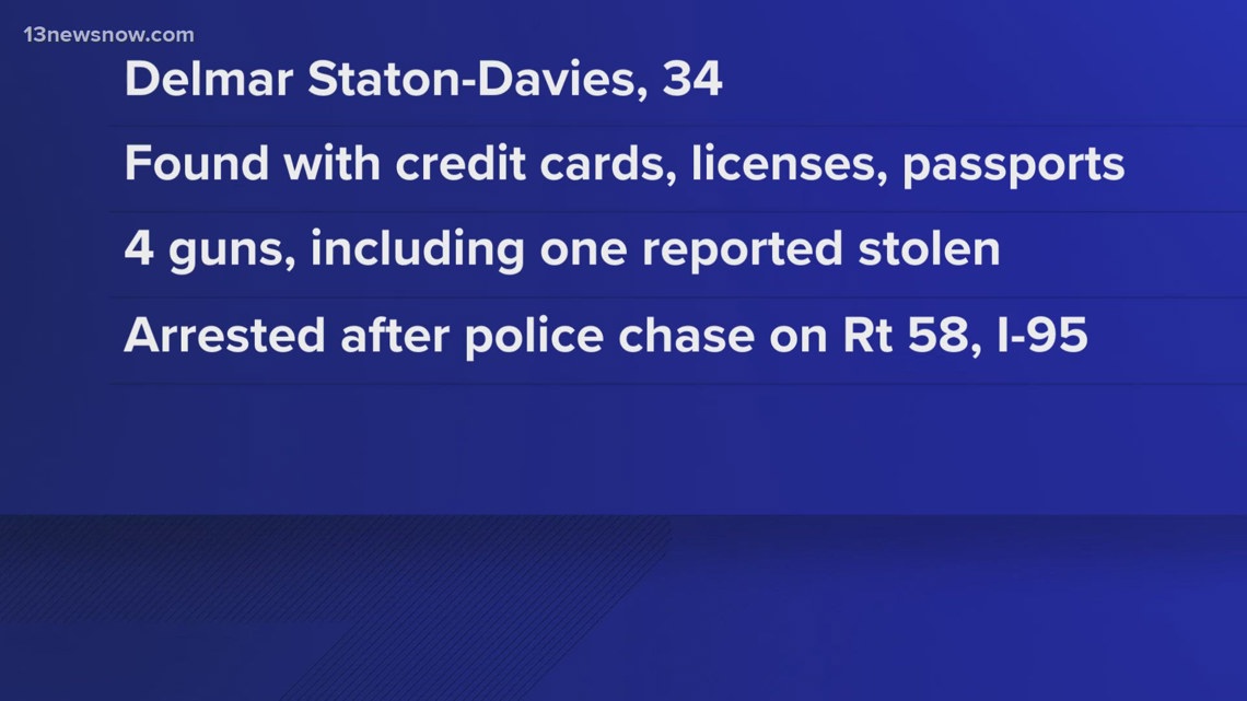 Hampton man faces 30 felonies after police chase | 13newsnow.com