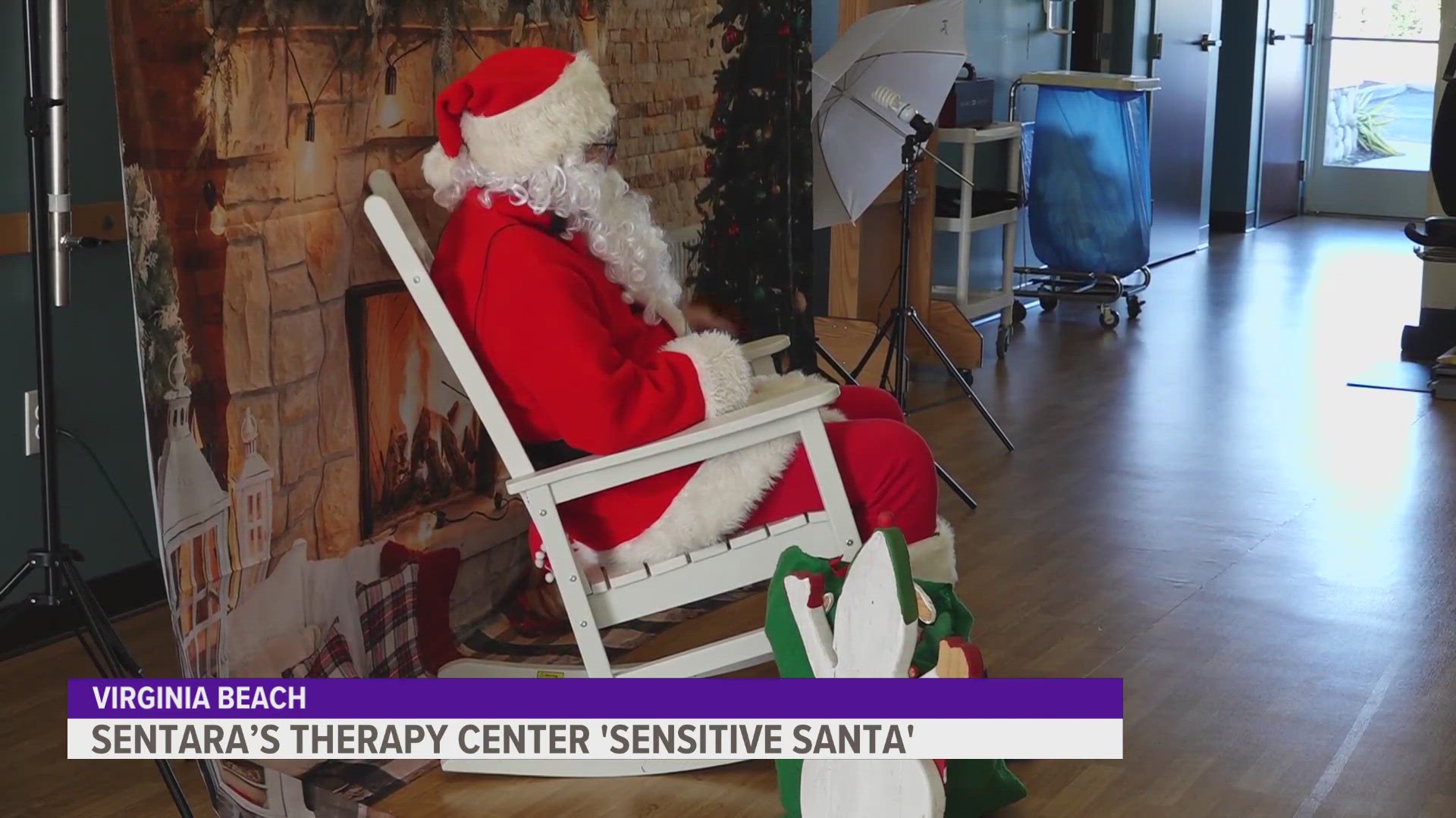 Santa made a special stop to greet children in a calm environment in Virginia Beach.