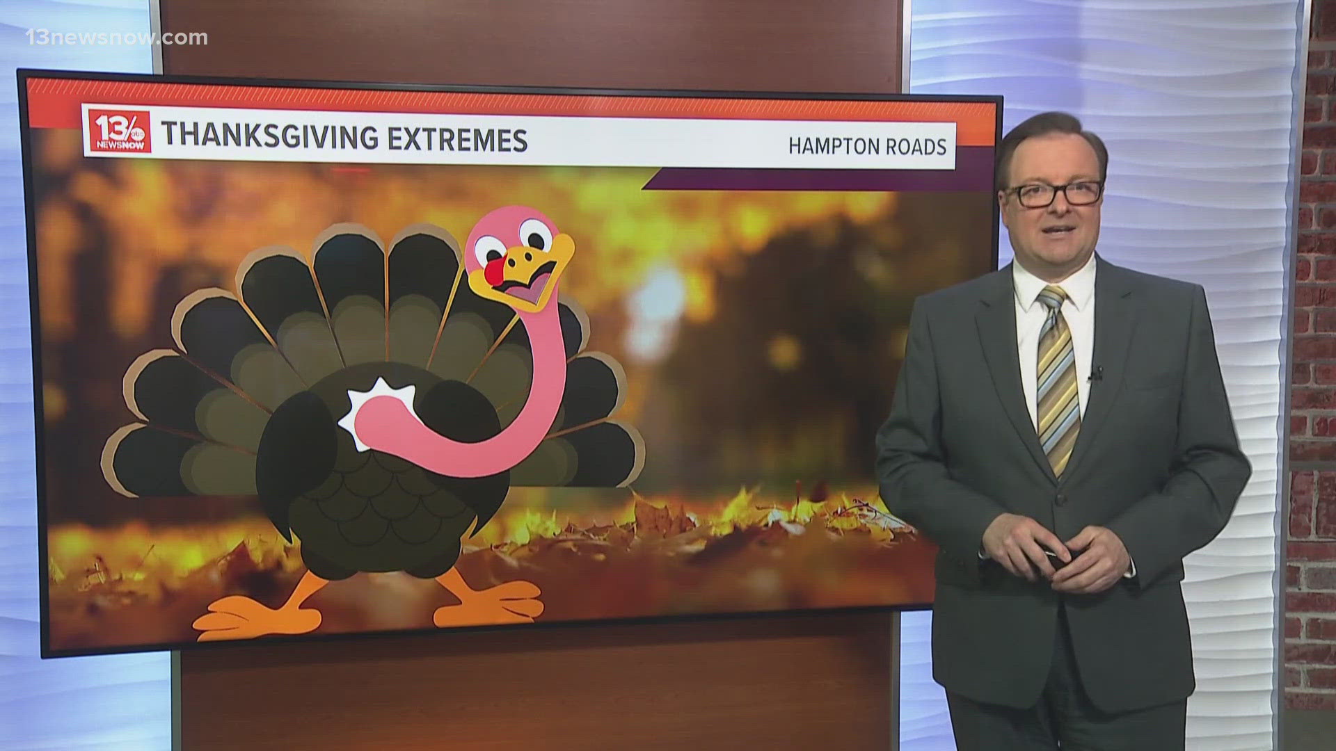 Meteorologist Evan Stewart looks at Hampton Roads' coldest, warmest, wettest and snowiest Thanksgivings.