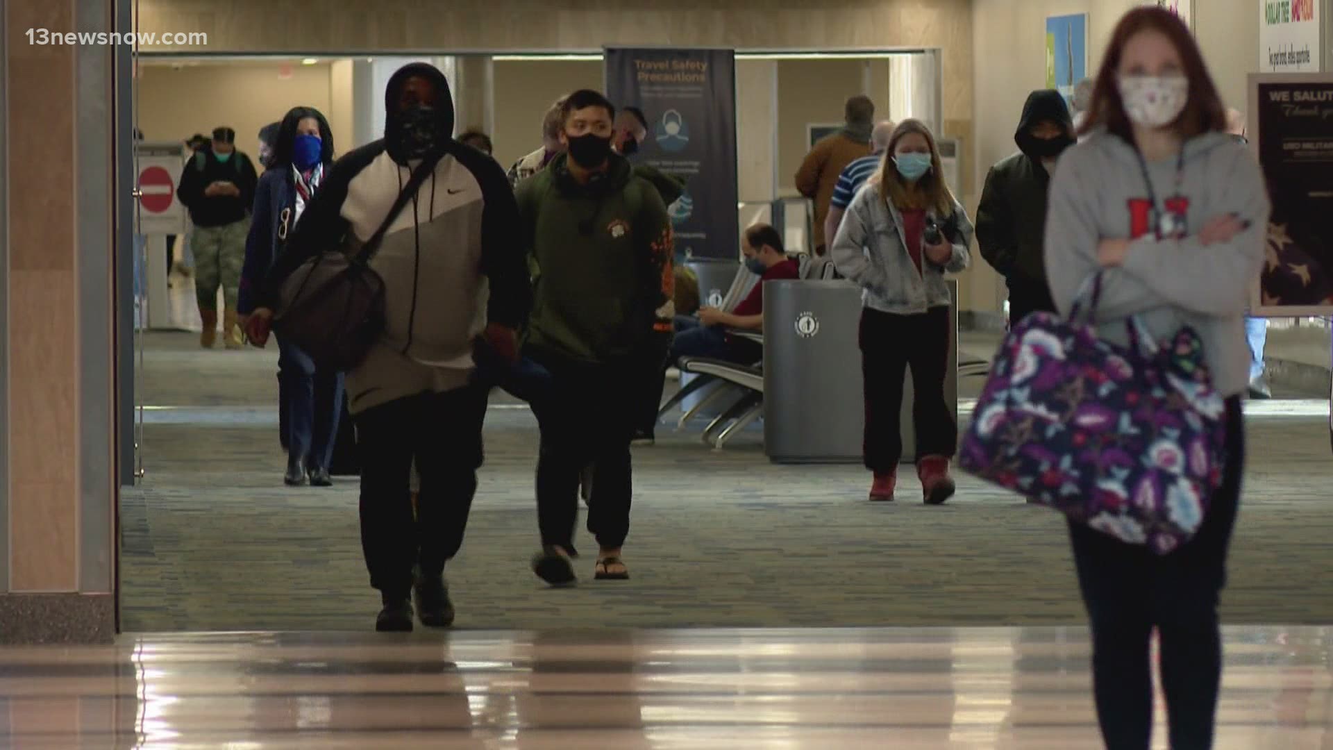 Many travelers say they haven’t seen their families in months. With their masks on and bags in hand, they made their way to their planes.